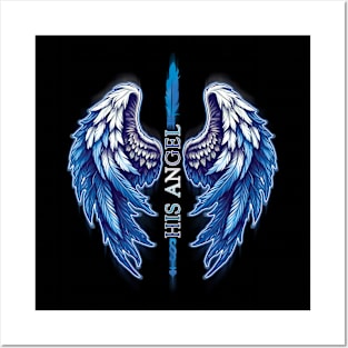 Angel Wings Couple Matching Gift for Girlfriend Posters and Art